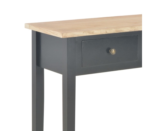 Mesa consola tocador de madera negra 79x30x74 cm