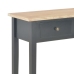 Mesa consola tocador de madera negra 79x30x74 cm