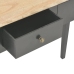 Mesa consola tocador de madera negra 79x30x74 cm