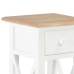 vidaXL Mesa auxiliar de madera blanca 27x27x65,5 cm