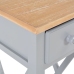 Mesa auxiliar de madera gris 27x27x65,5 cm