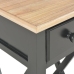 Mesa auxiliar de madera negro 27x27x65,5 cm