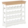 Armario botellero MDF blanco 70x22,5x70,5 cm