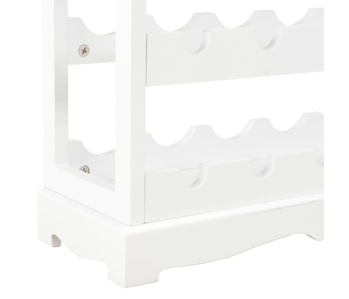 Armario botellero MDF blanco 70x22,5x70,5 cm