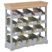 Armario botellero MDF gris 70x22,5x70,5 cm