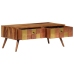 Mesa de centro de madera maciza de sheesham 100x50x39 cm