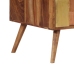 Mesa de centro de madera maciza de sheesham 100x50x39 cm