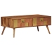 Mesa de centro de madera maciza de sheesham 100x50x39 cm