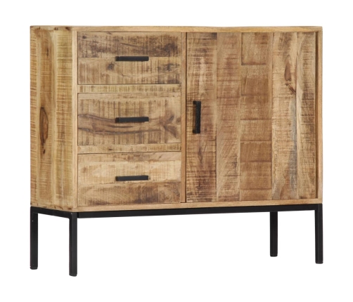 Aparador de madera de mango maciza 88x30x71 cm