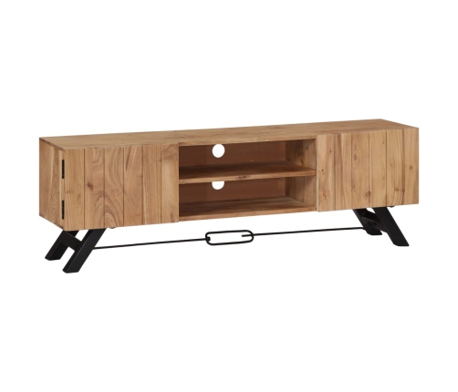 vidaXL Mueble de TV madera maciza de acacia 140x30x45 cm