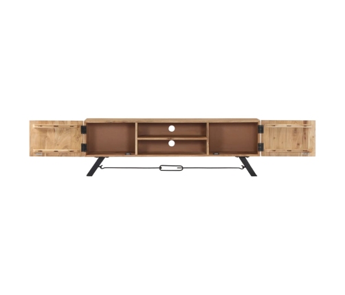 vidaXL Mueble de TV madera maciza de acacia 140x30x45 cm