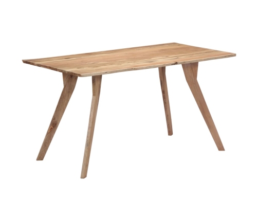 Mesa de comedor de madera maciza de acacia 140x80x76 cm