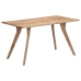 Mesa de comedor de madera maciza de acacia 140x80x76 cm