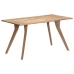 Mesa de comedor de madera maciza de acacia 140x80x76 cm