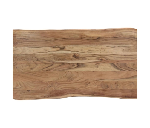 Mesa de comedor de madera maciza de acacia 140x80x76 cm