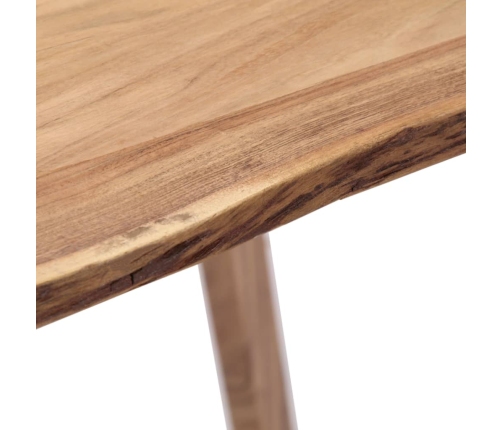 Mesa de comedor de madera maciza de acacia 140x80x76 cm