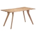 Mesa de comedor de madera maciza de acacia 140x80x76 cm