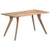 Mesa de comedor de madera maciza de acacia 140x80x76 cm