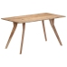 Mesa de comedor de madera maciza de acacia 140x80x76 cm