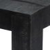 Mesa de comedor de madera maciza de mango negra 118x60x76 cm