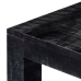 Mesa de centro de madera maciza de mango negro 110x50x35 cm