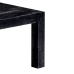 Mesa de centro de madera maciza de mango negro 110x50x35 cm