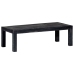 Mesa de centro de madera maciza de mango negro 110x50x35 cm