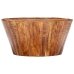 Mesa de centro de madera maciza de mango rugosa 65x65x33 cm