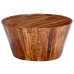 Mesa de centro de madera maciza de mango rugosa 65x65x33 cm