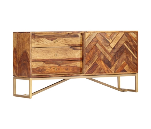 Aparador de madera maciza de sheesham 118x30x60 cm