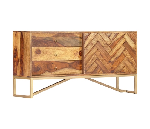 Aparador de madera maciza de sheesham 118x30x60 cm