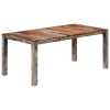 Mesa de comedor de madera maciza de sheesham gris 180x90x76 cm