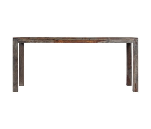 Mesa de comedor de madera maciza de sheesham gris 180x90x76 cm