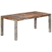 Mesa de comedor de madera maciza de sheesham gris 180x90x76 cm