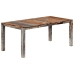 Mesa de comedor de madera maciza de sheesham gris 180x90x76 cm