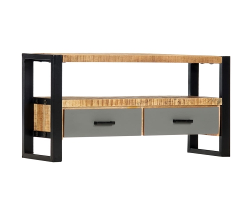 Mueble para TV de madera maciza de mango 100x30x50 cm