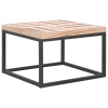 Mesa de centro de madera maciza 50x50x33,5 cm