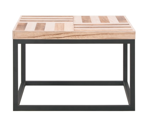 Mesa de centro de madera maciza 50x50x33,5 cm