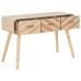 Mesa consola de madera maciza 100x35x68 cm