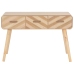 Mesa consola de madera maciza 100x35x68 cm