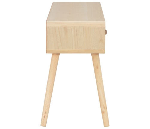 Mesa consola de madera maciza 100x35x68 cm