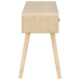 Mesa consola de madera maciza 100x35x68 cm