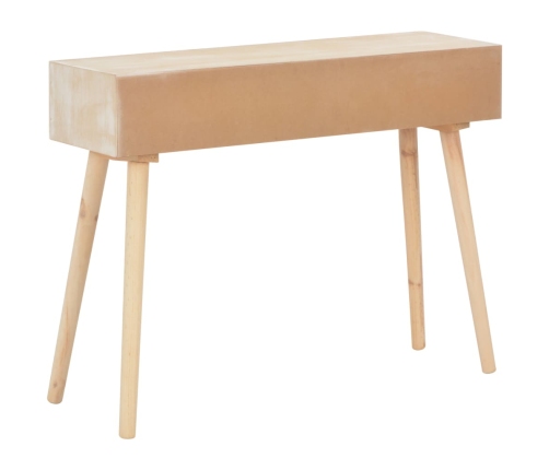 Mesa consola con 3 cajones madera maciza de pino 100x30x73 cm