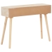 Mesa consola con 3 cajones madera maciza de pino 100x30x73 cm