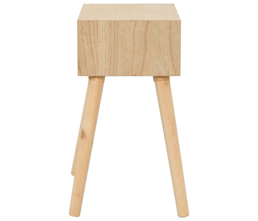 Mesita de noche con cajón madera pino maciza 44x30x58,5 cm