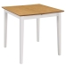 Mesa de comedor extensible MDF blanca (80-120)x80x74 cm