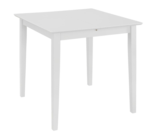 Mesa de comedor extensible MDF blanca (80-120)x80x74 cm