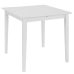 Mesa de comedor extensible MDF blanca (80-120)x80x74 cm