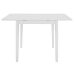 Mesa de comedor extensible MDF blanca (80-120)x80x74 cm