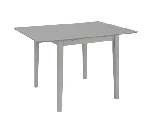 Mesa de comedor extensible gris (80-120)x80x74 cm MDF